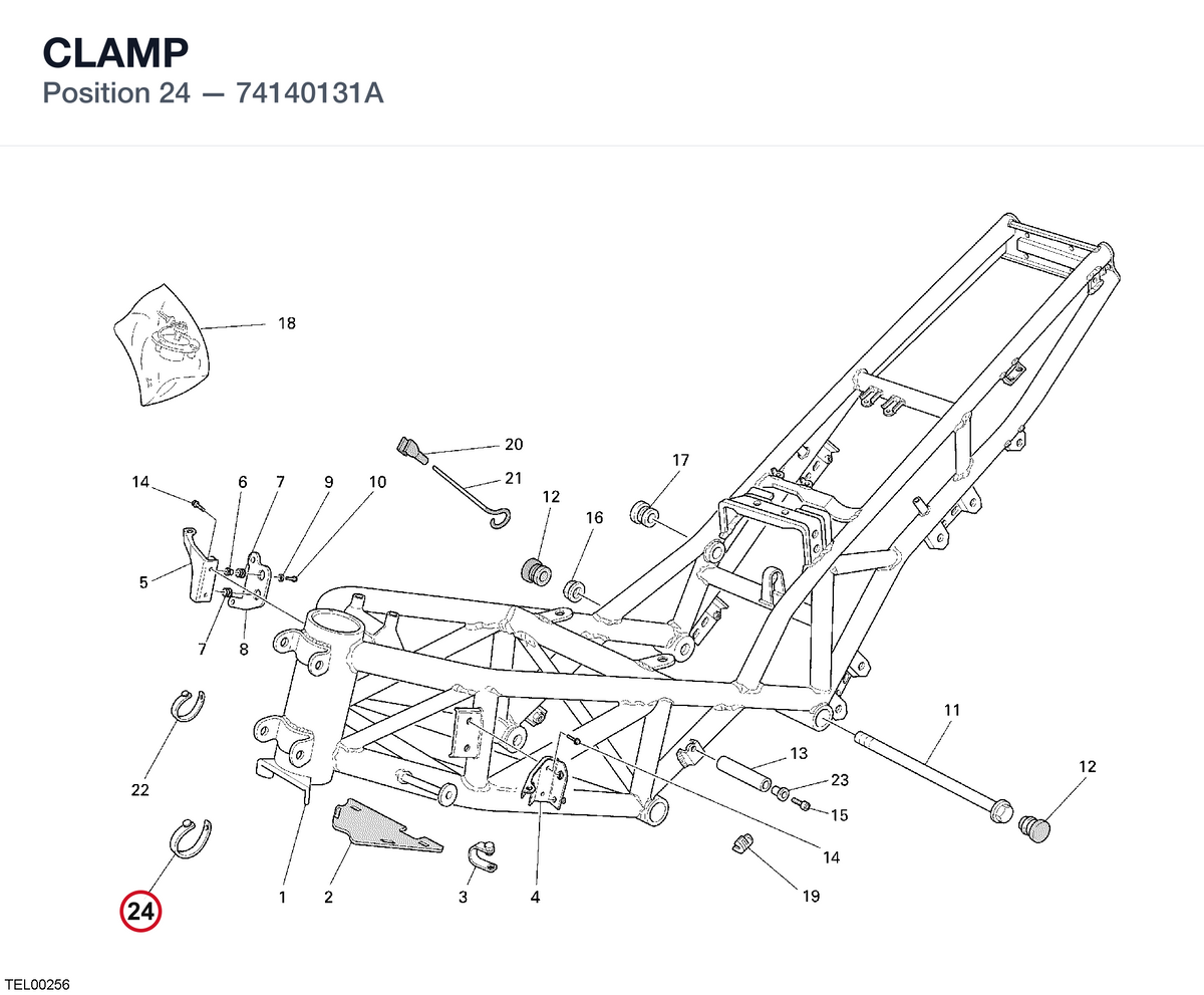 CLAMP 74140131A diagram position