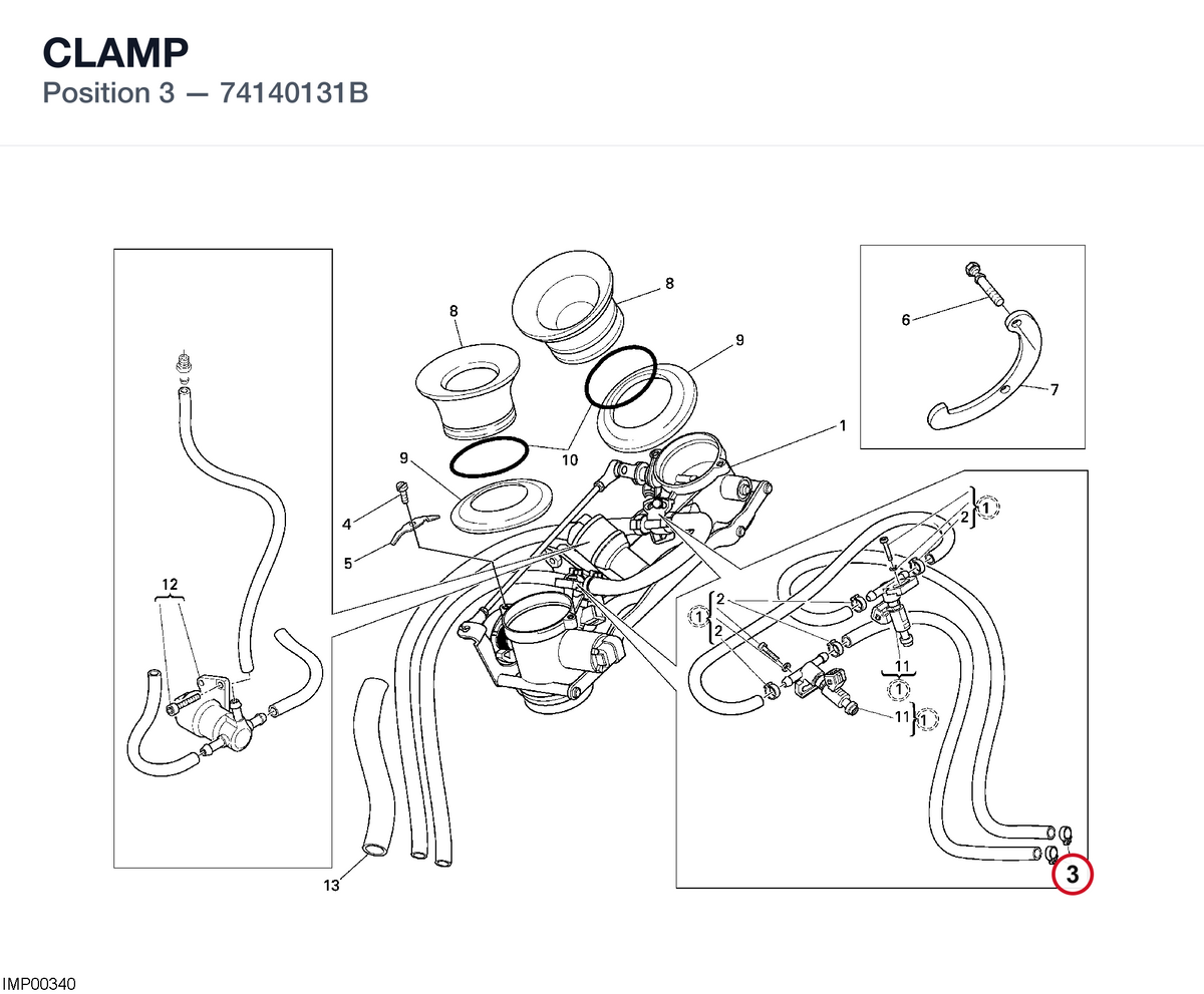 CLAMP 74140131B diagram position