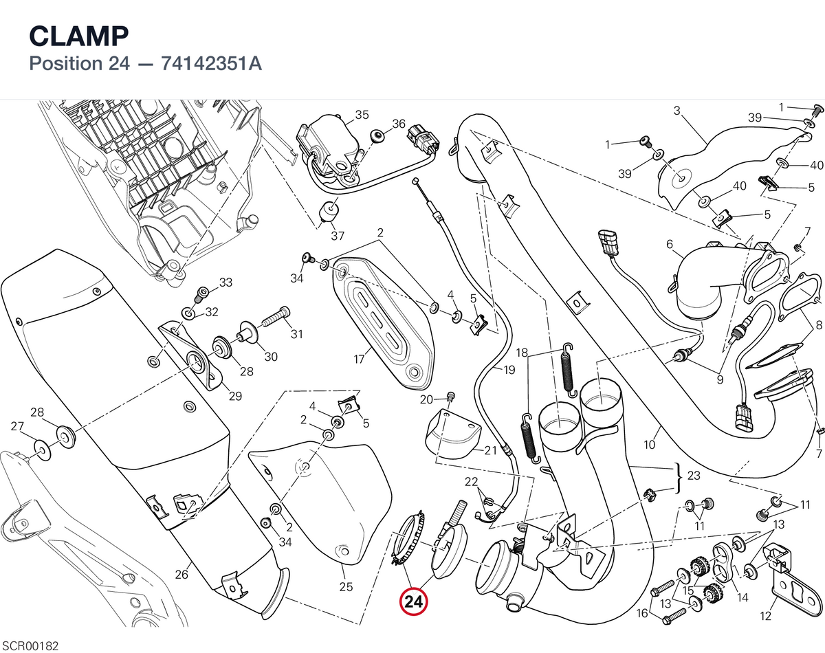 CLAMP 74142351A diagram position
