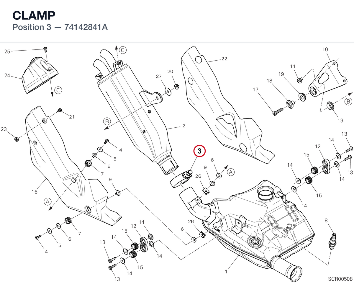 CLAMP 74142841A diagram position