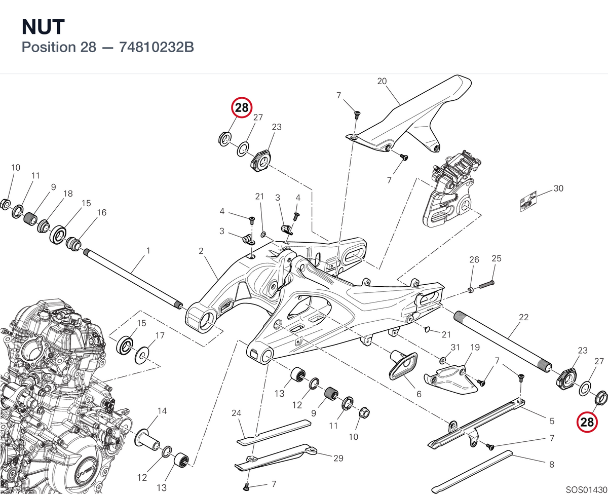 NUT 74810232B diagram position