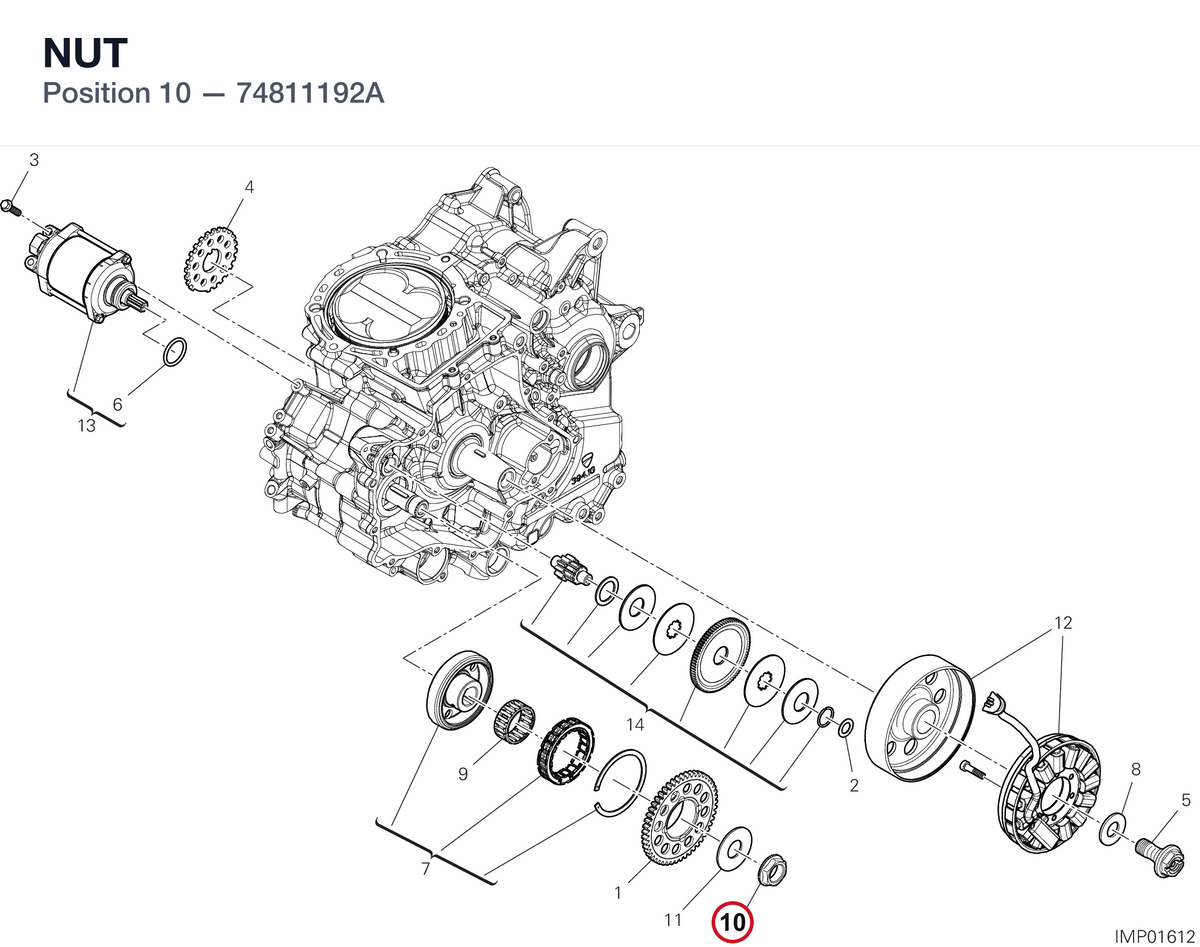 NUT 74811192A diagram position