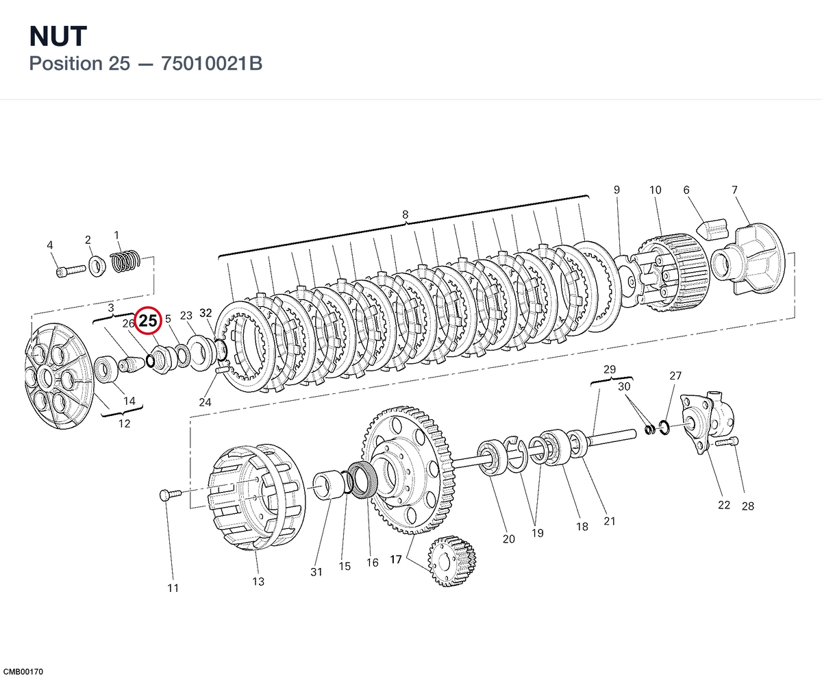 NUT 75010021B diagram position