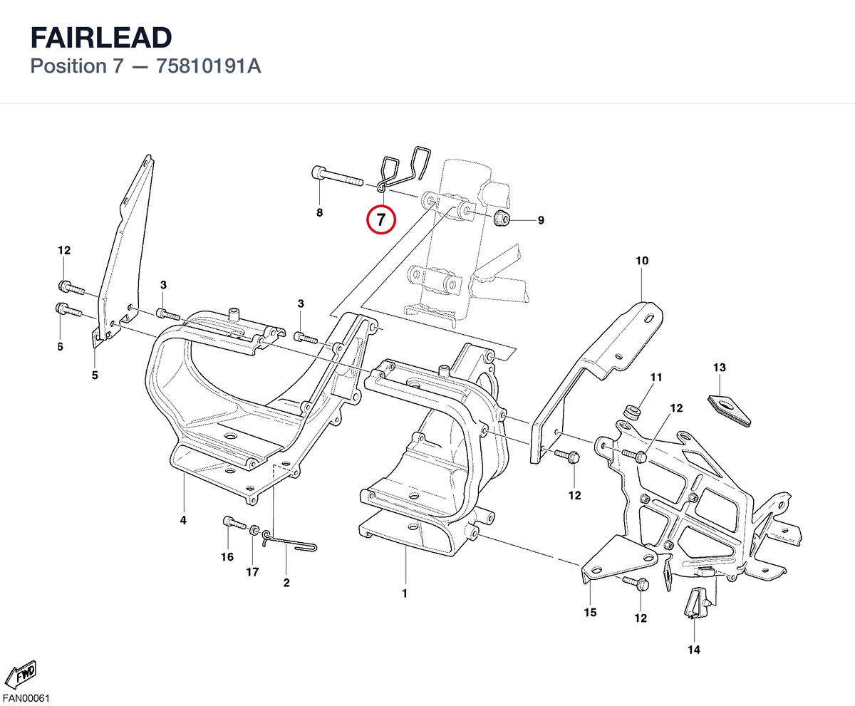 FAIRLEAD 75810191A diagram position