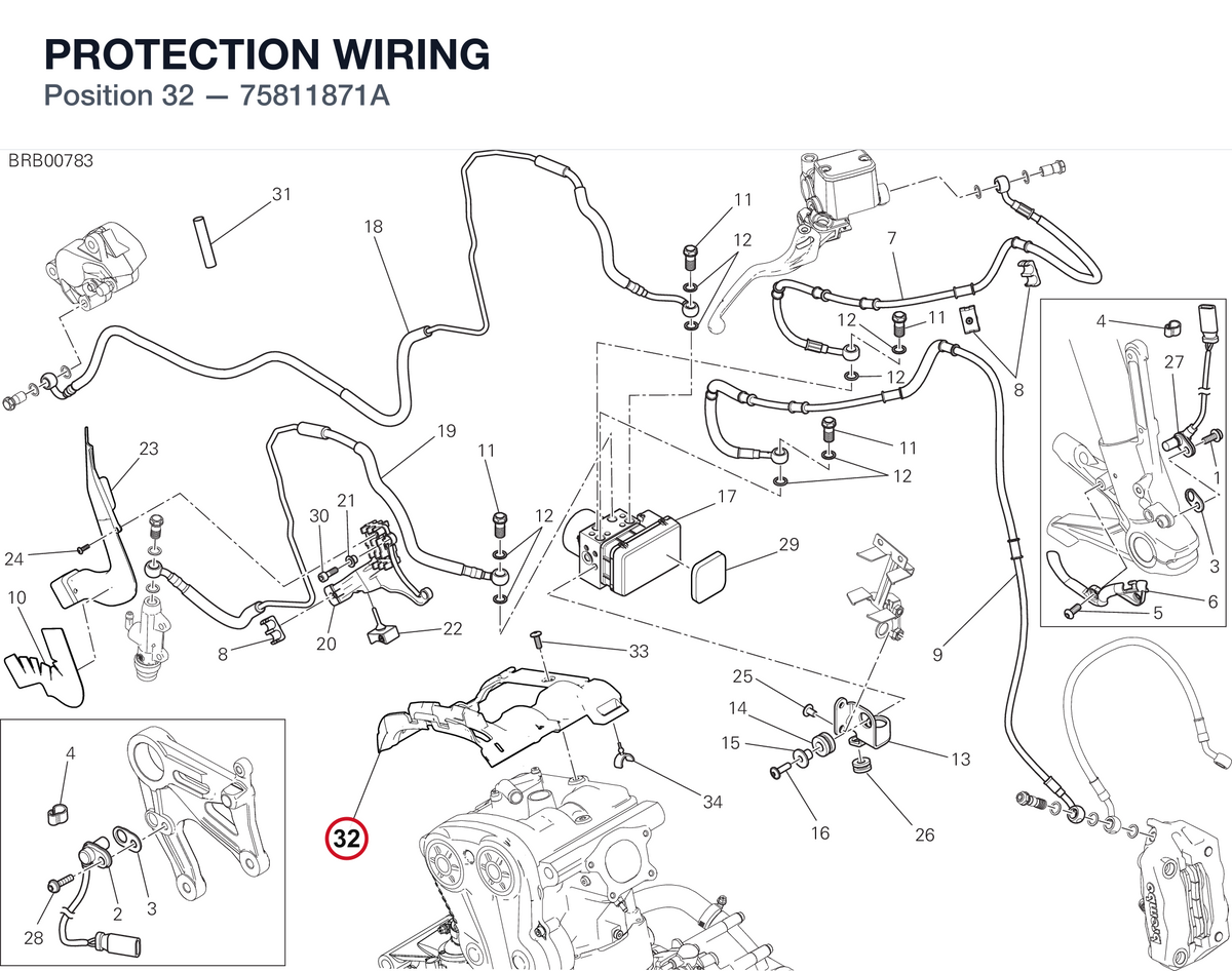 PROTECTION WIRING 75811871A diagram position