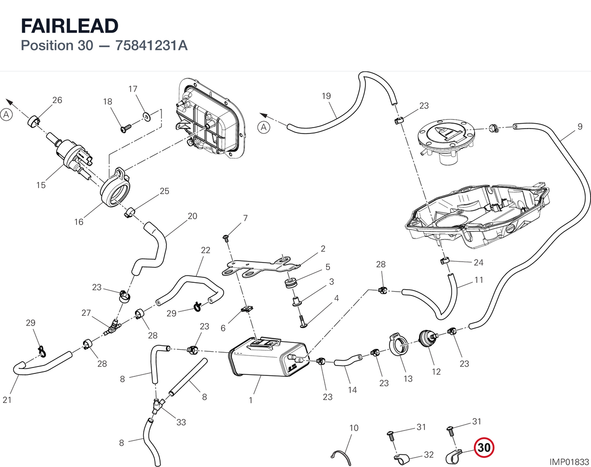 FAIRLEAD 75841231A diagram position