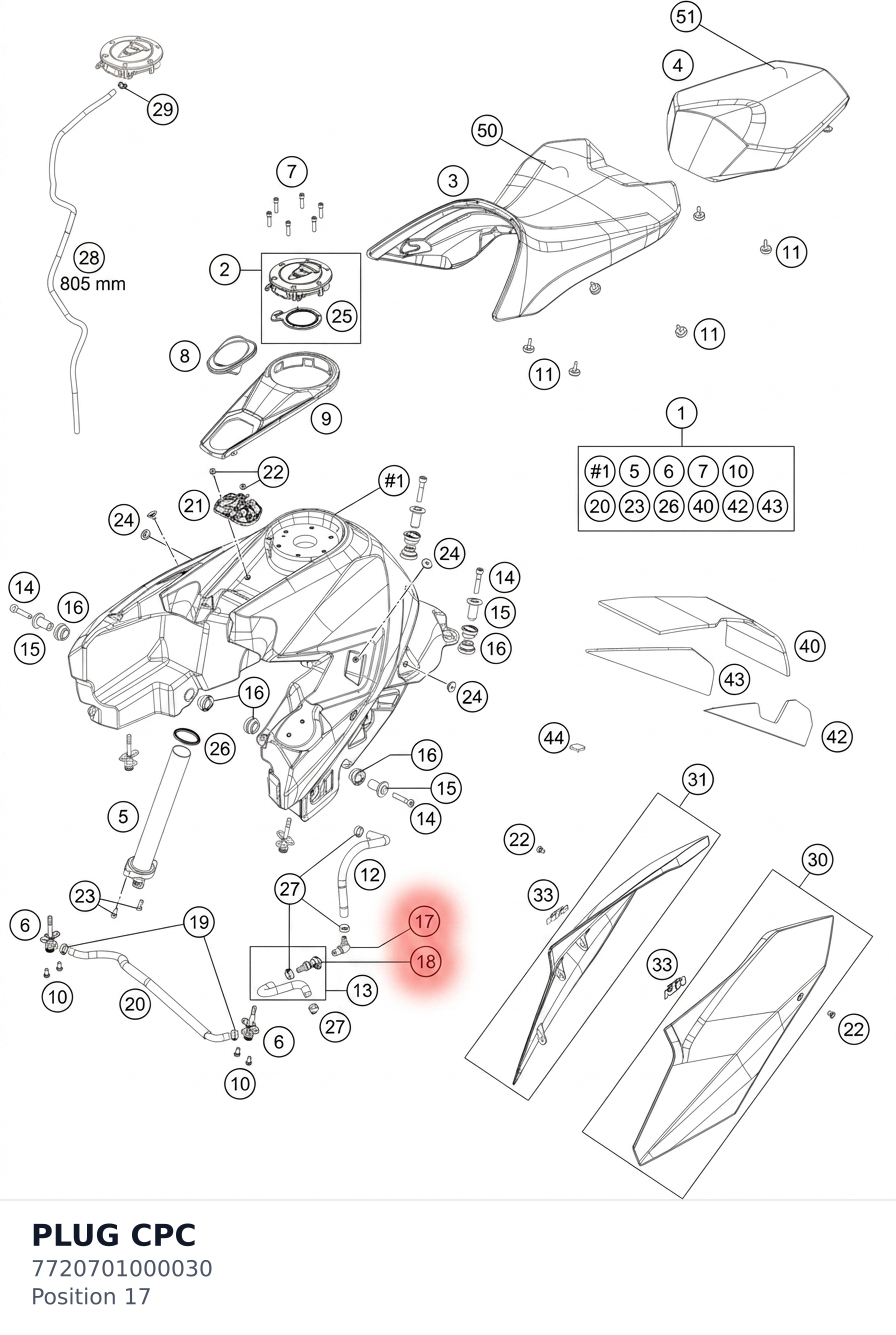 Diagram preview: PLUG CPC (7720701000030)