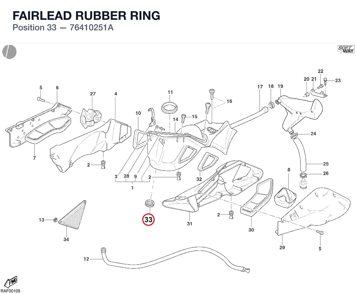 FAIRLEAD RUBBER RING