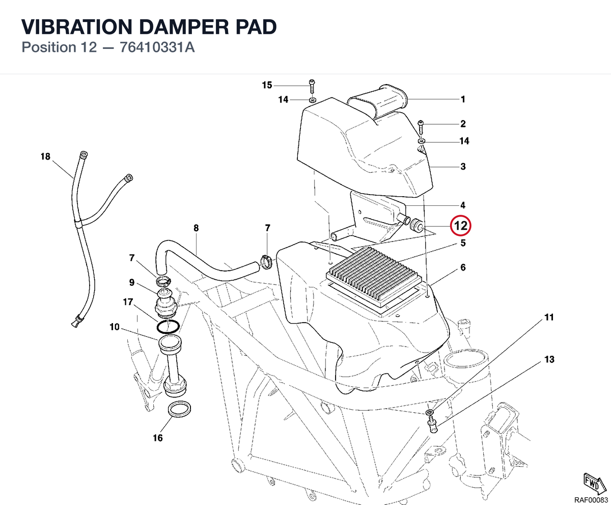 VIBRATION DAMPER PAD