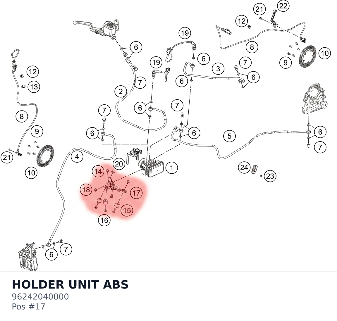 Diagram preview: HOLDER UNIT ABS (96242040000)