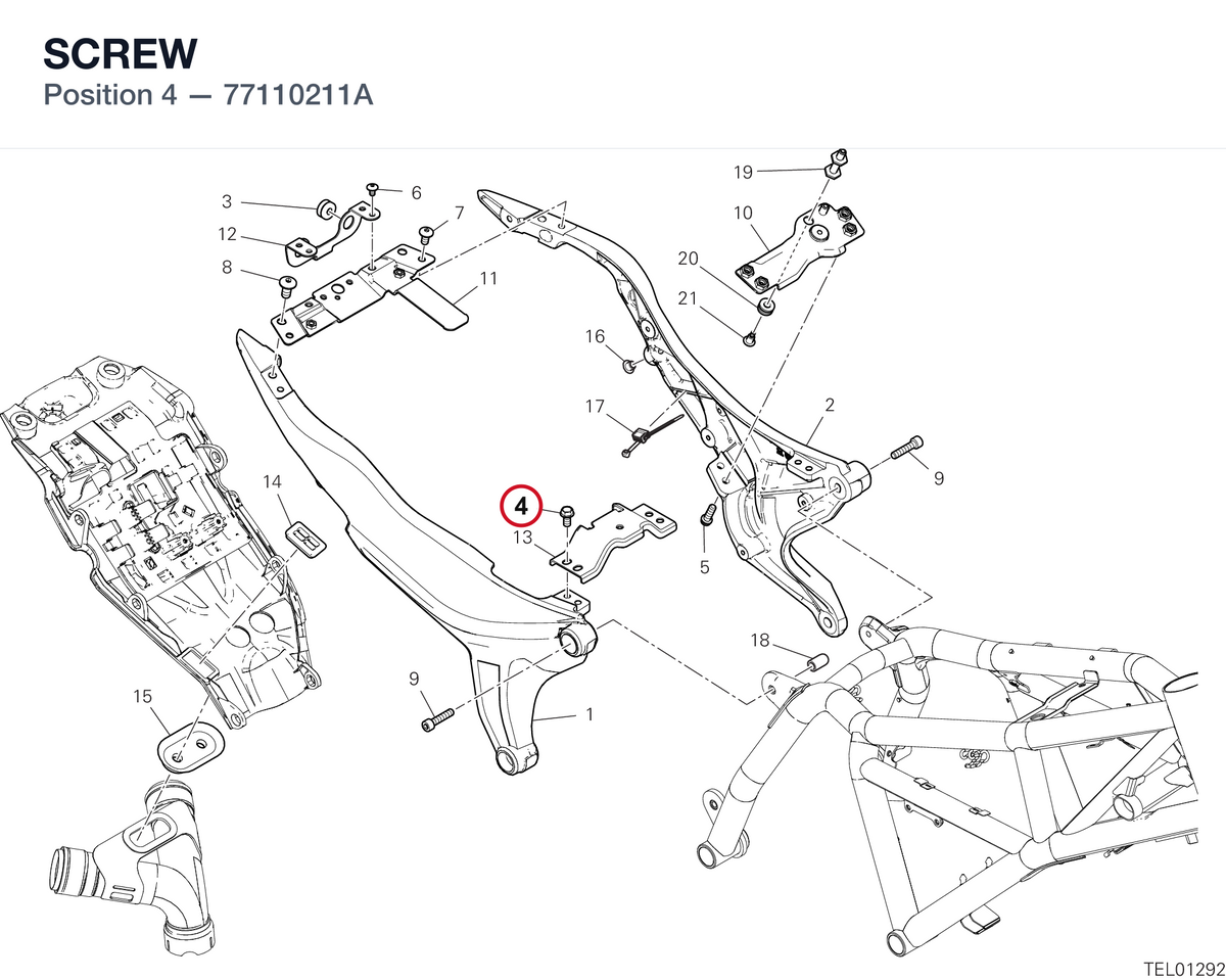 SCREW 77110211A diagram position