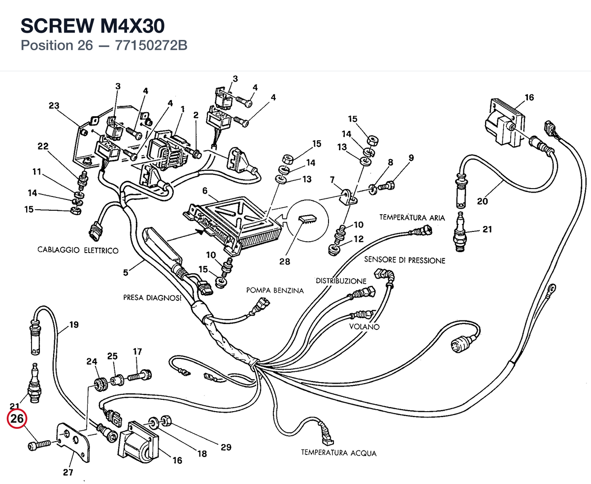 SCREW M4X30