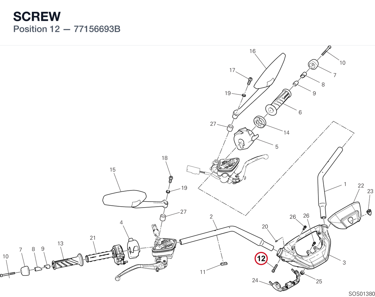 SCREW 77156693B diagram position