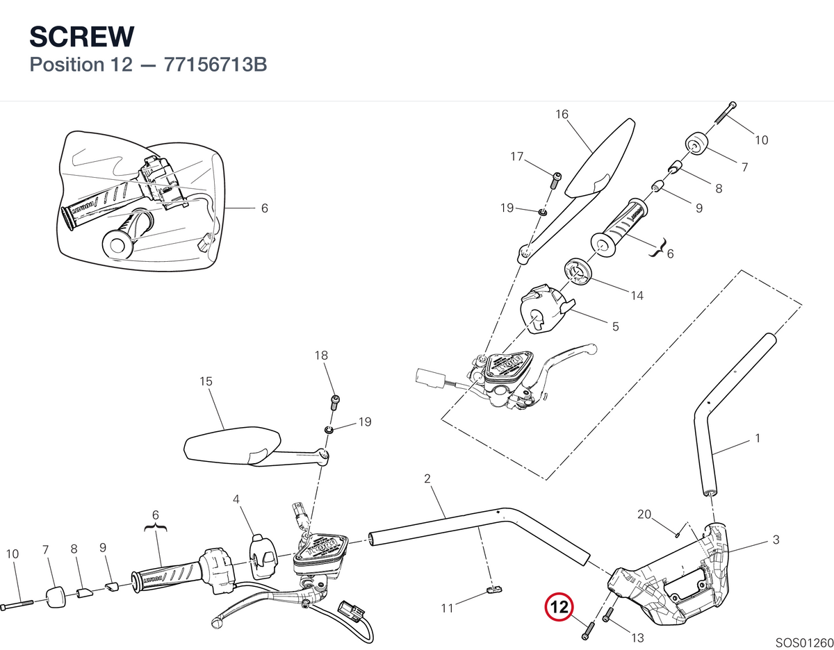 SCREW 77156713B diagram position