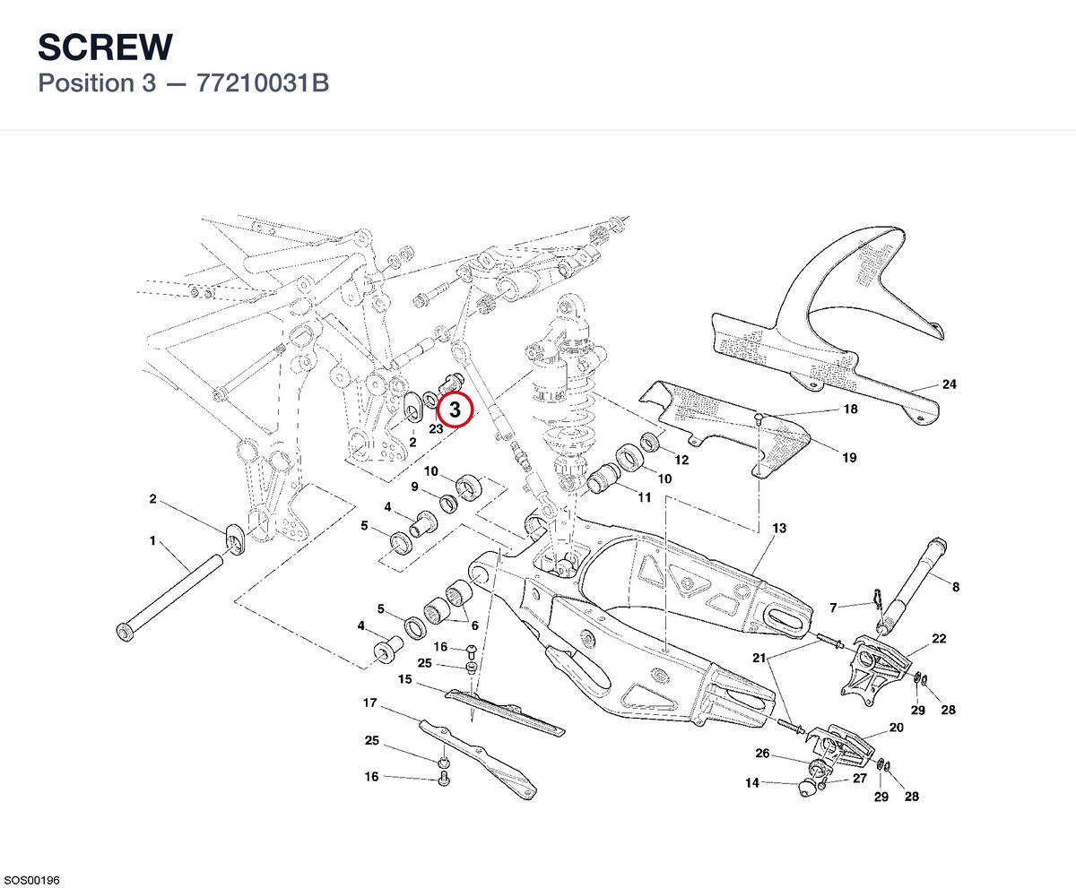 SCREW 77210031B diagram position