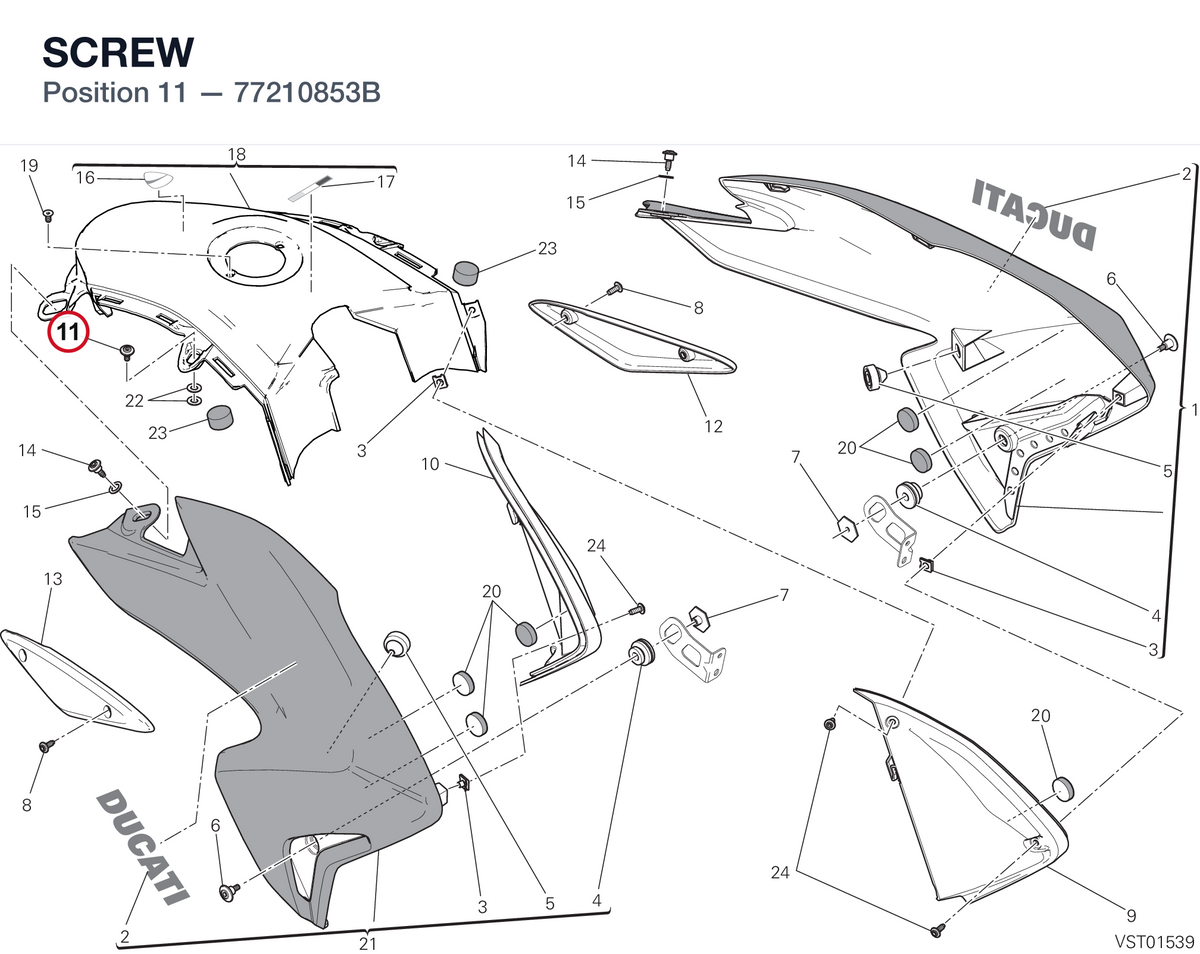 SCREW 77210853B diagram position