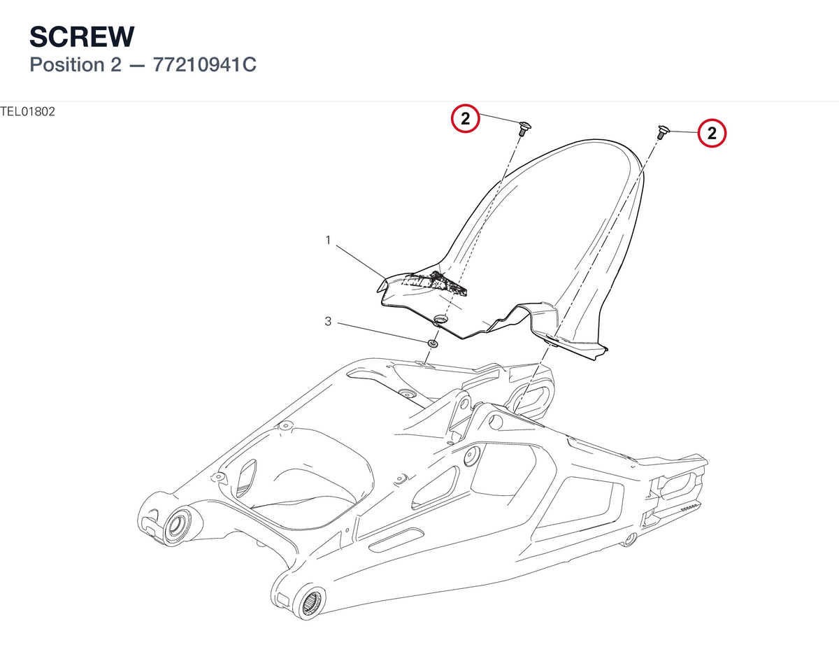SCREW 77210941C diagram position