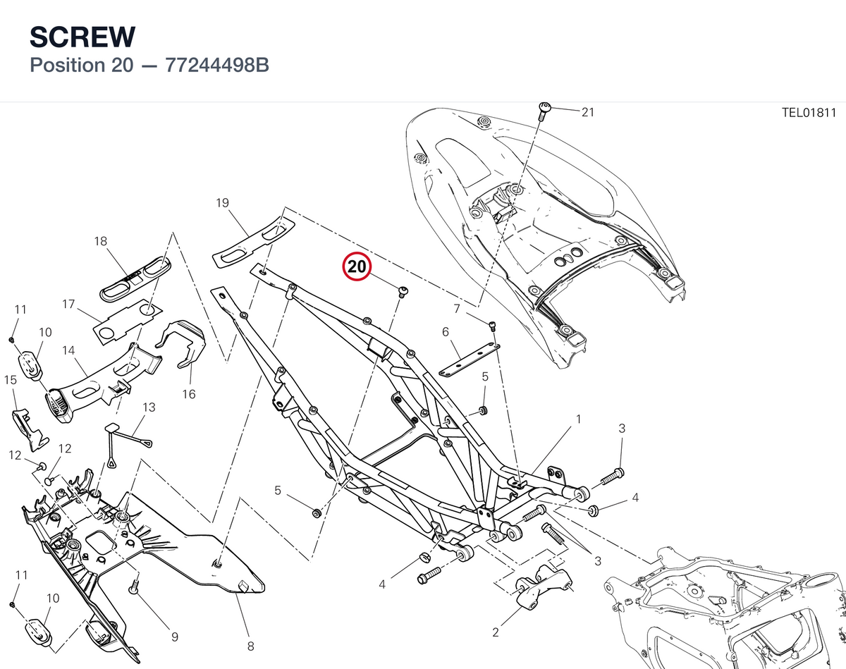 SCREW 77244498B diagram position