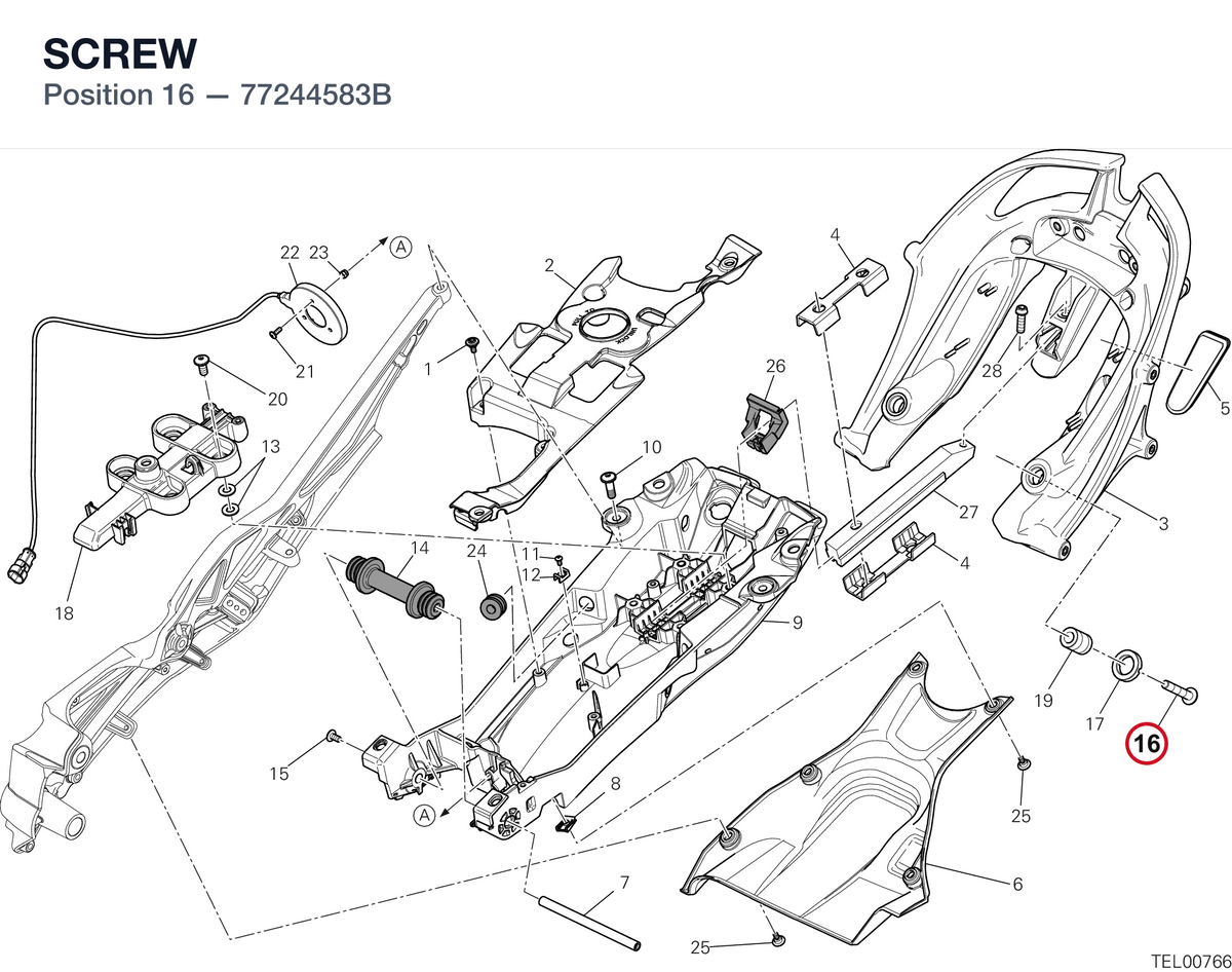 SCREW 77244583B diagram position