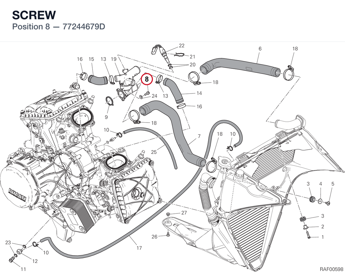 SCREW 77244679D diagram position