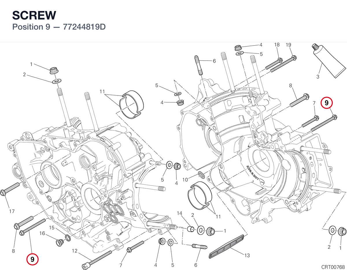 SCREW 77244819D diagram position