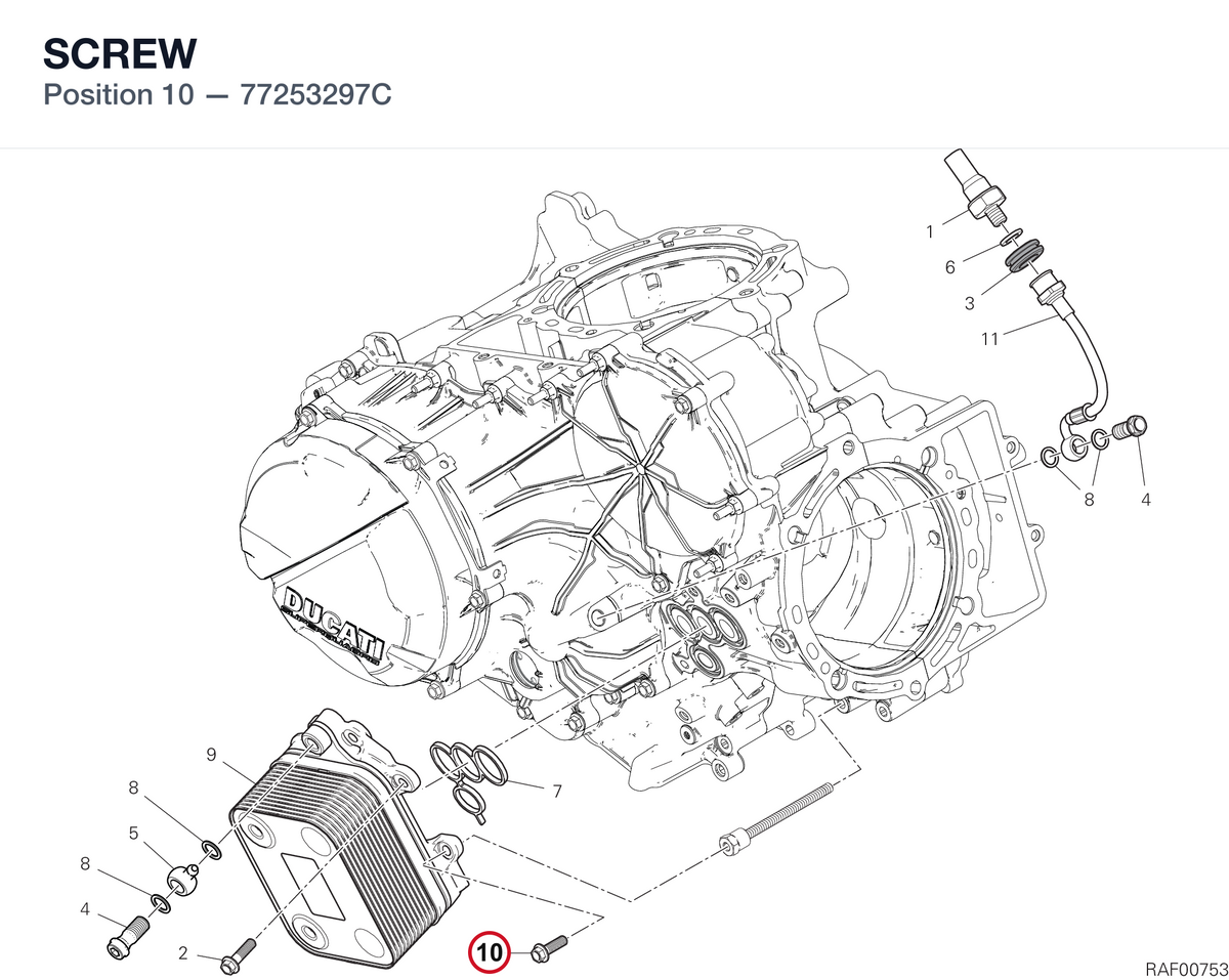 SCREW 77253297C diagram position