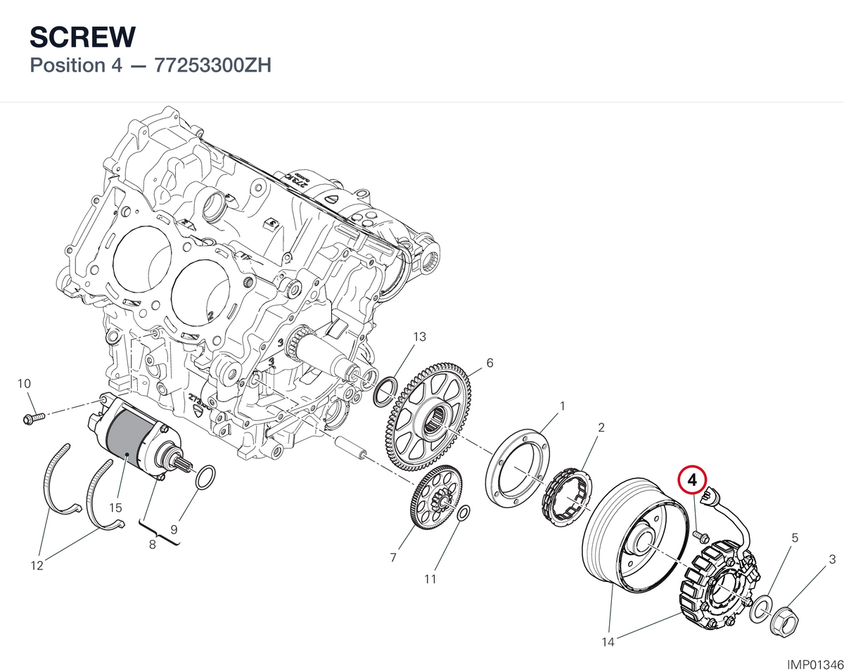 SCREW 77253300ZH diagram position