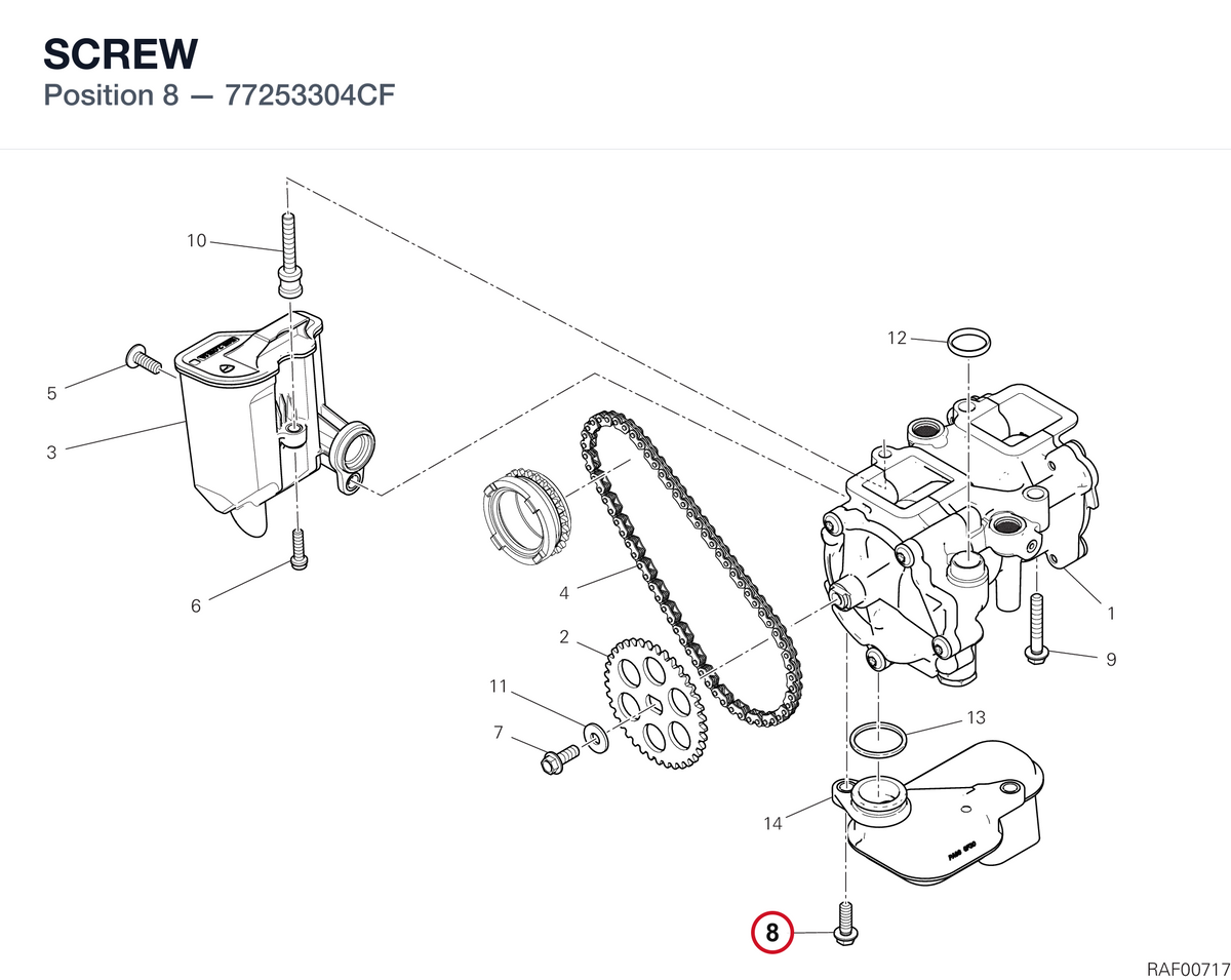 SCREW 77253304CF diagram position
