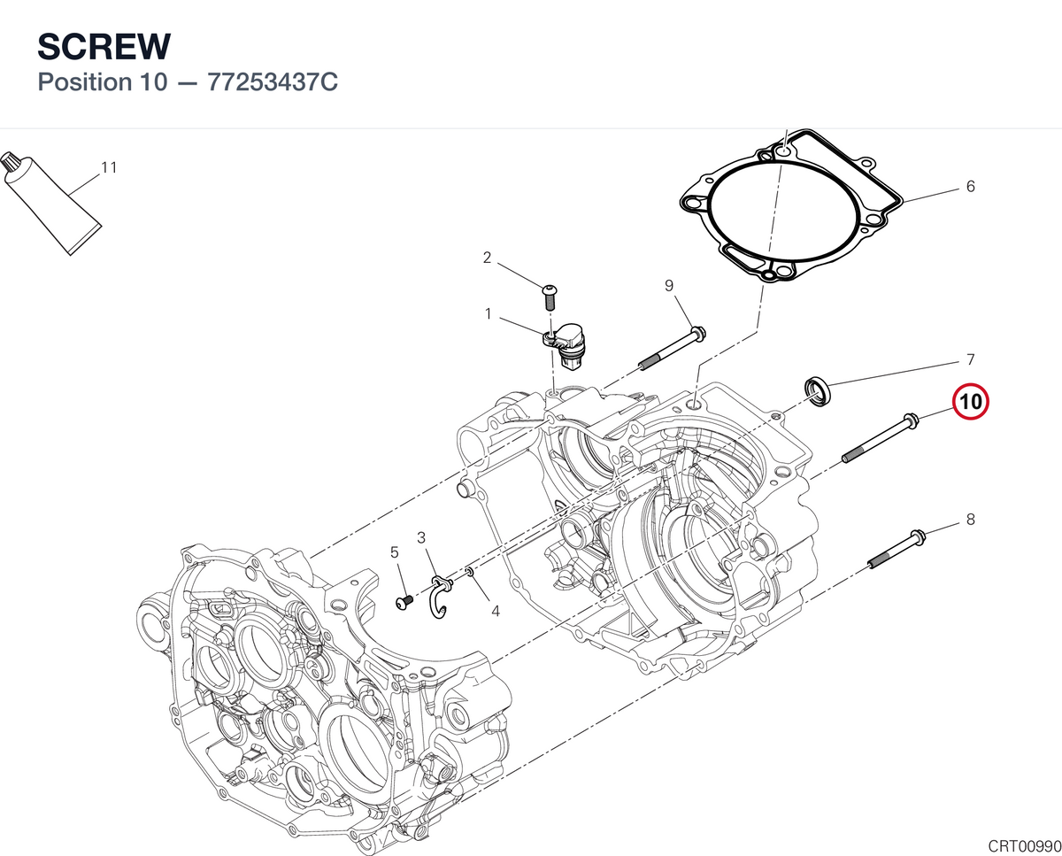 SCREW 77253437C diagram position