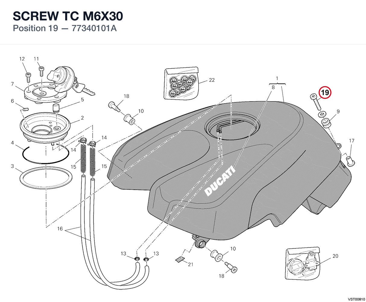SCREW TC M6X30