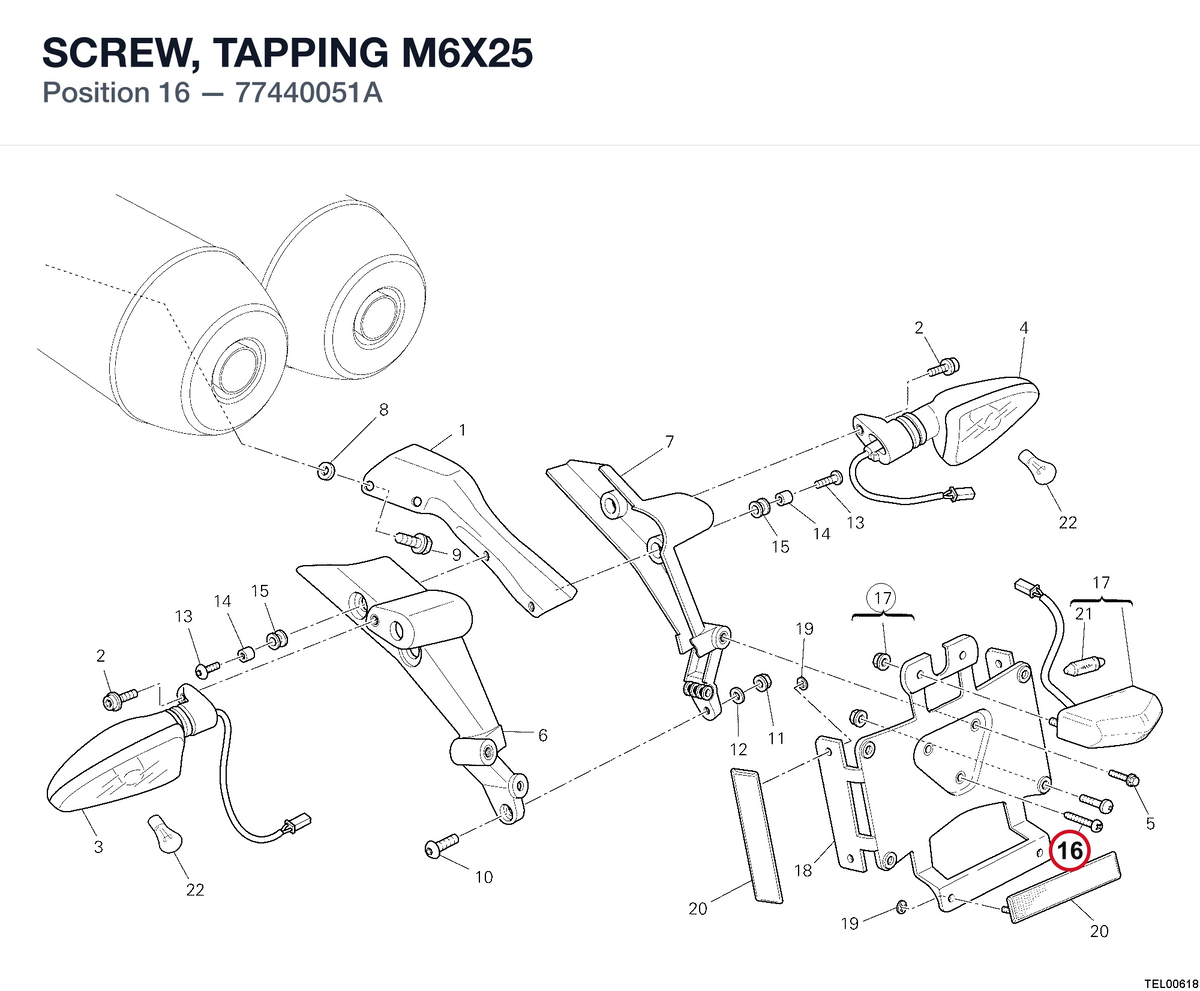 SCREW, TAPPING M6X25