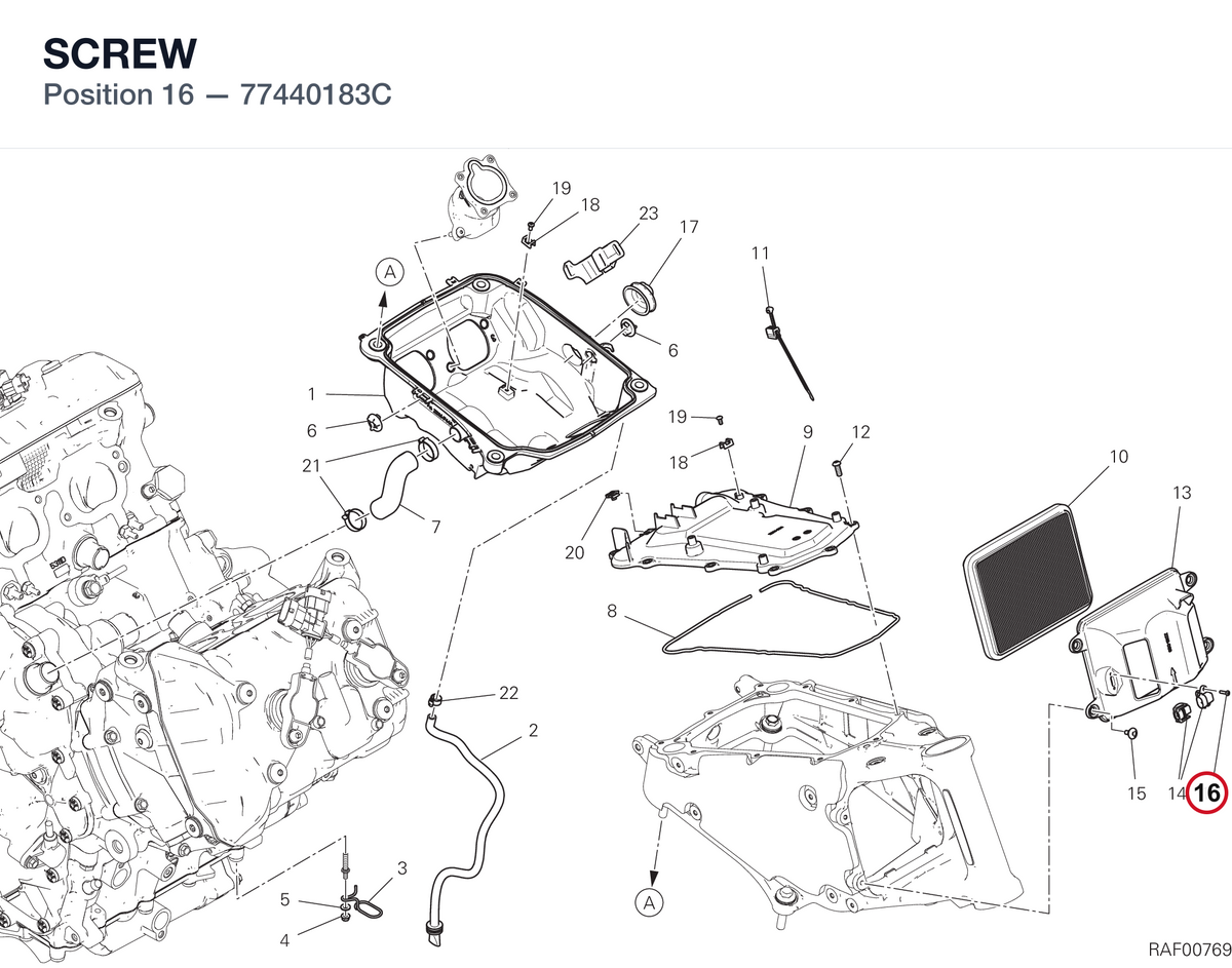SCREW 77440183C diagram position