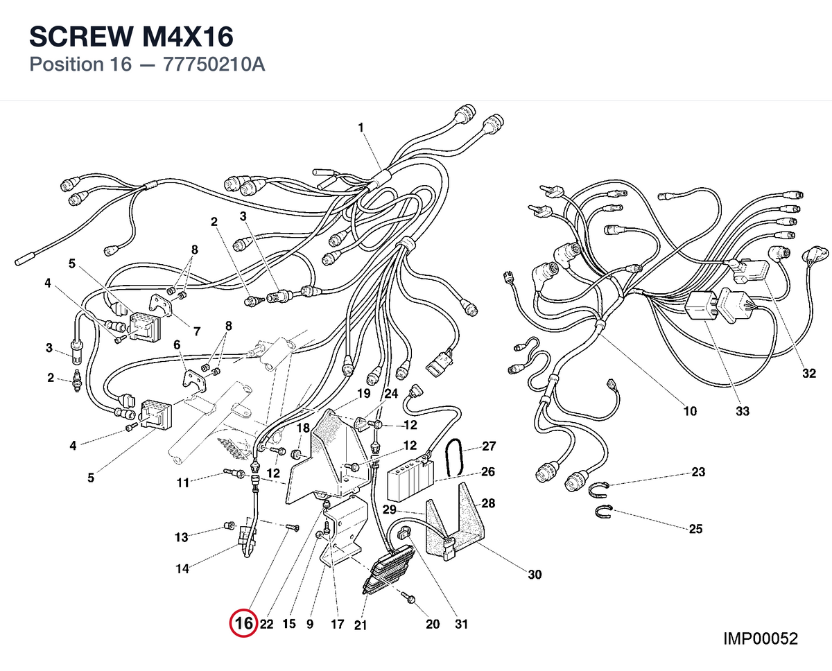 SCREW M4X16