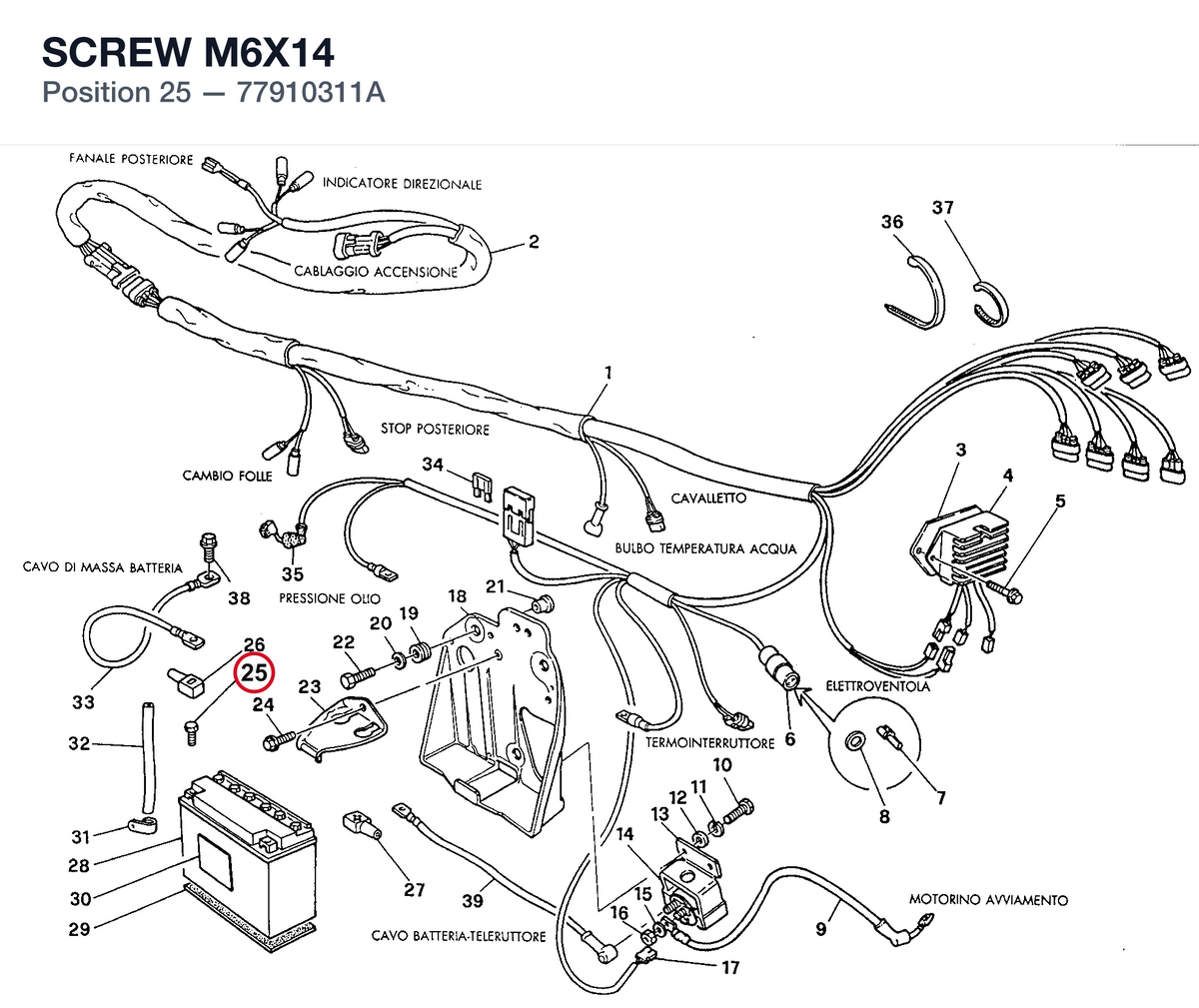 SCREW M6X14