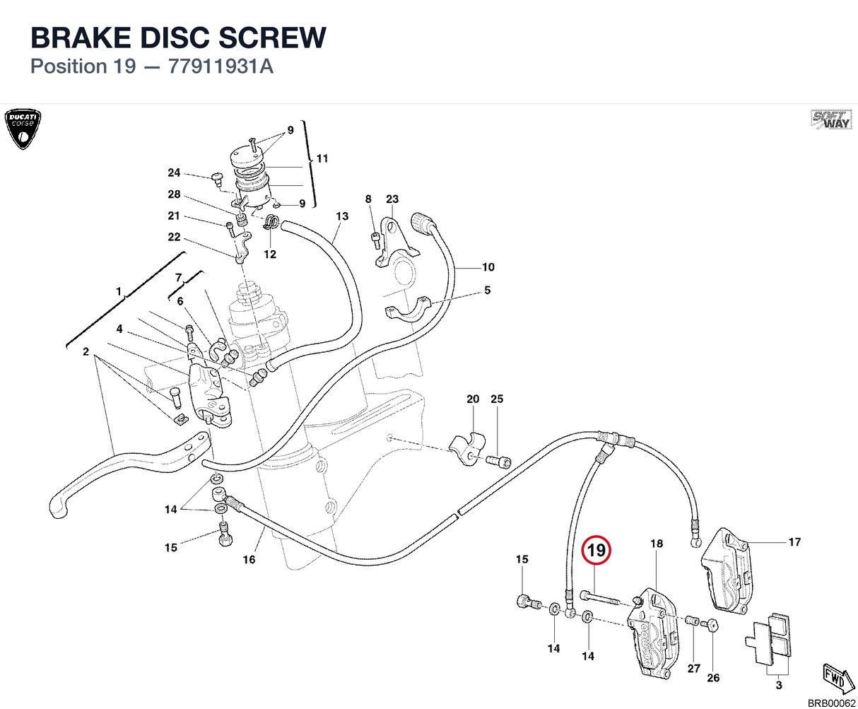 BRAKE DISC SCREW