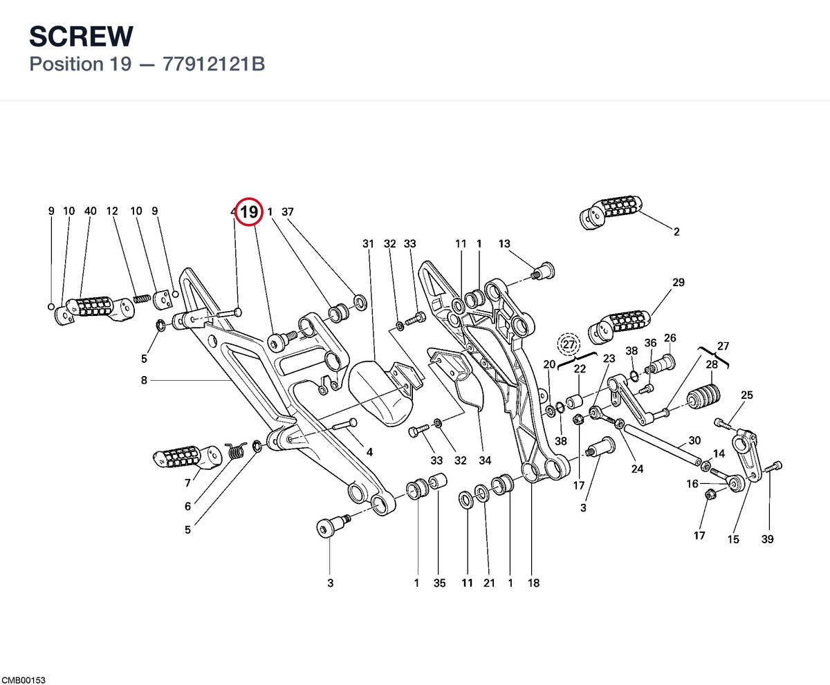 SCREW 77912121B diagram position