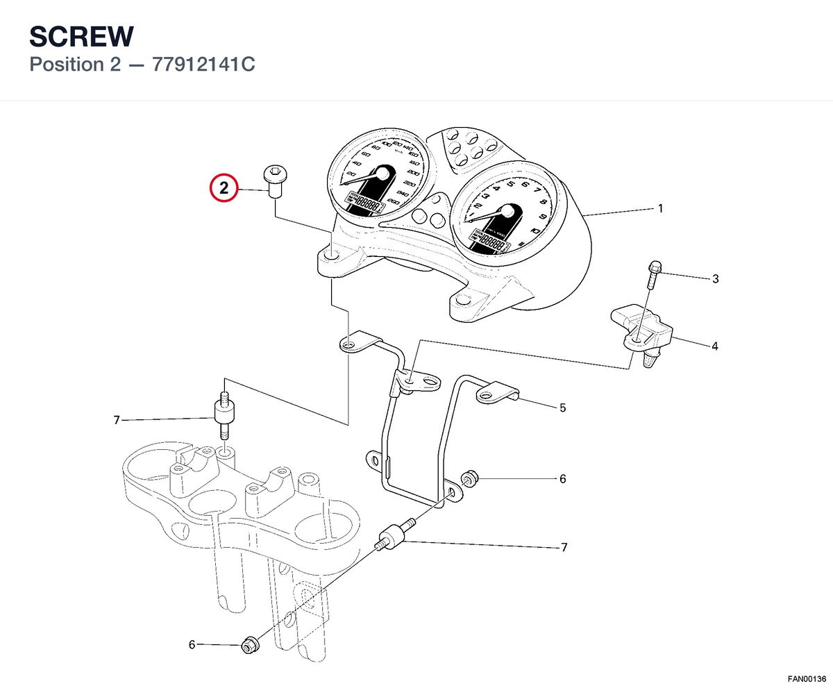 SCREW 77912141C diagram position