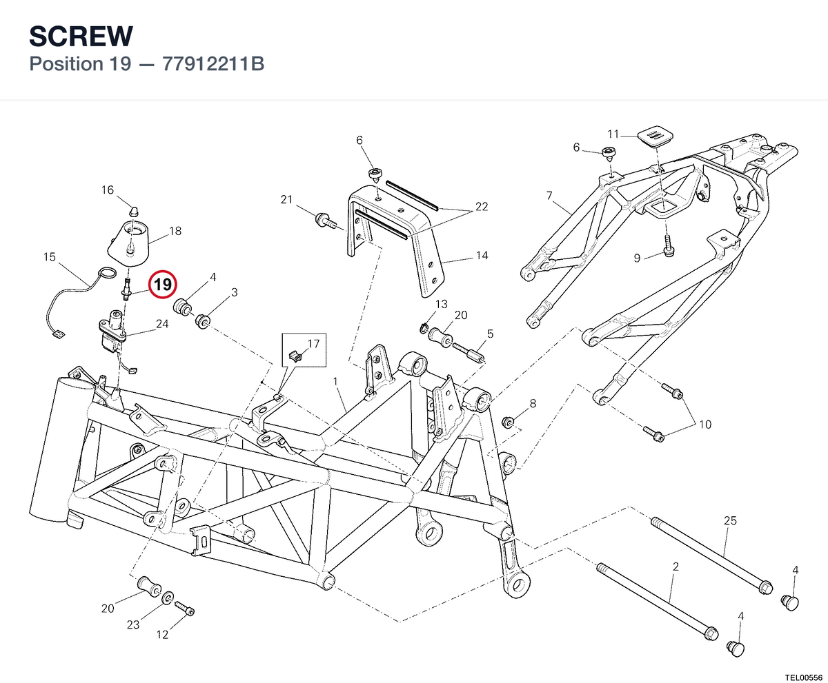 SCREW 77912211B diagram position
