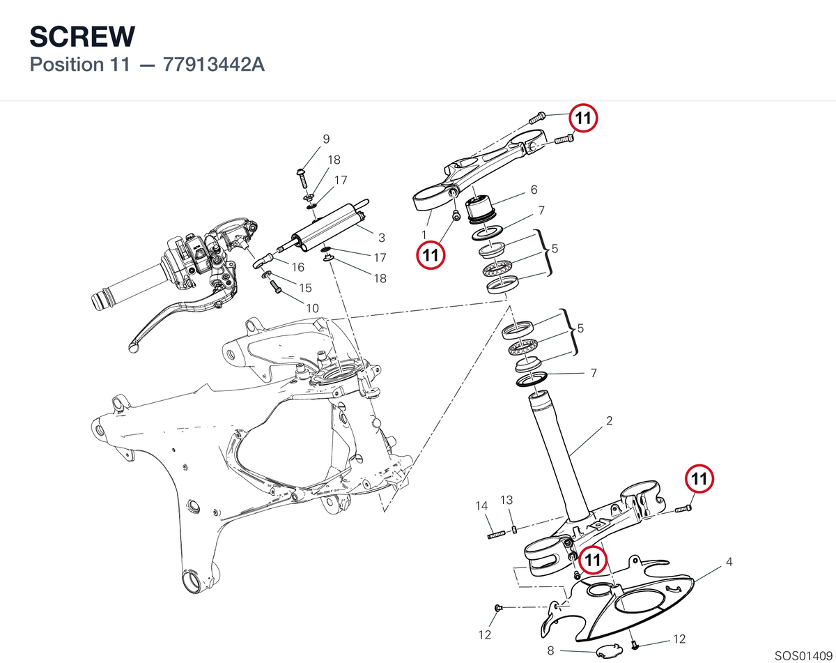 SCREW 77913442A diagram position