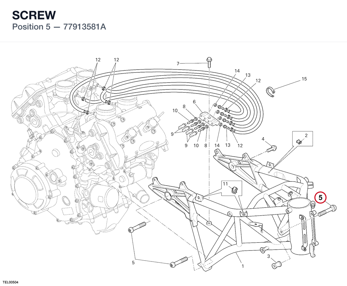 SCREW 77913581A diagram position