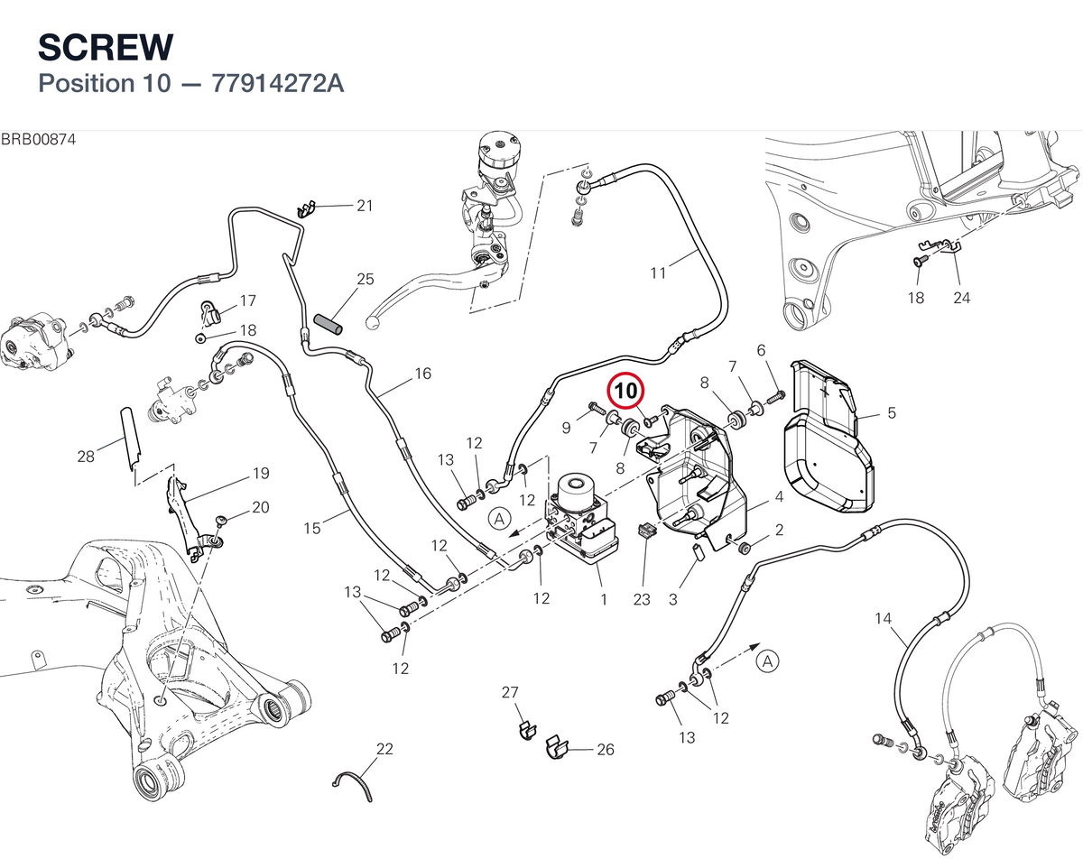 SCREW 77914272A diagram position
