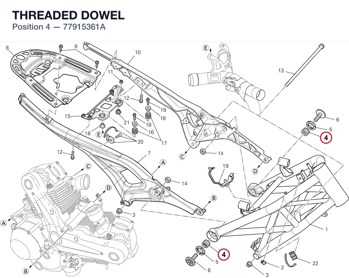 THREADED DOWEL 77915361A diagram position