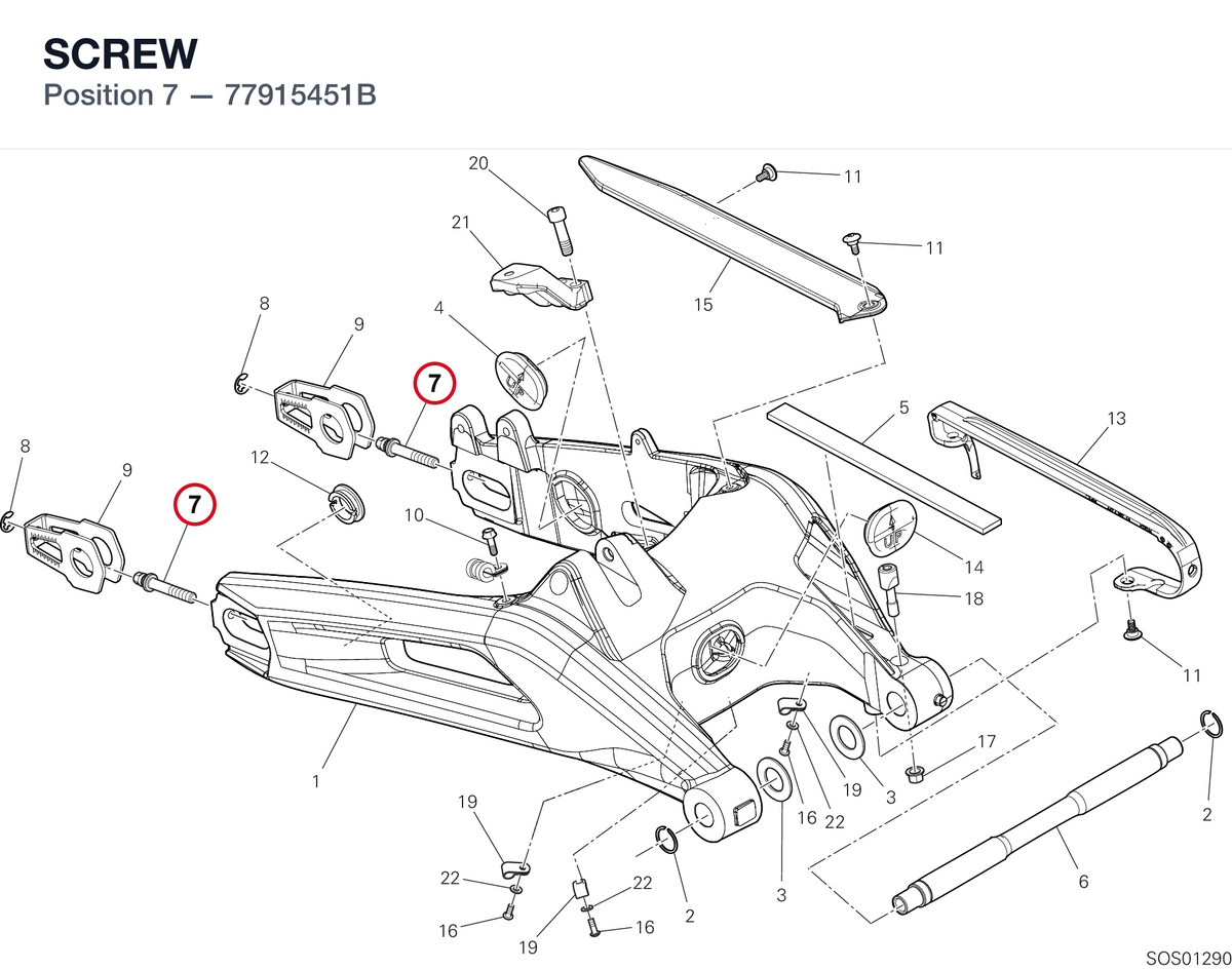 SCREW 77915451B diagram position