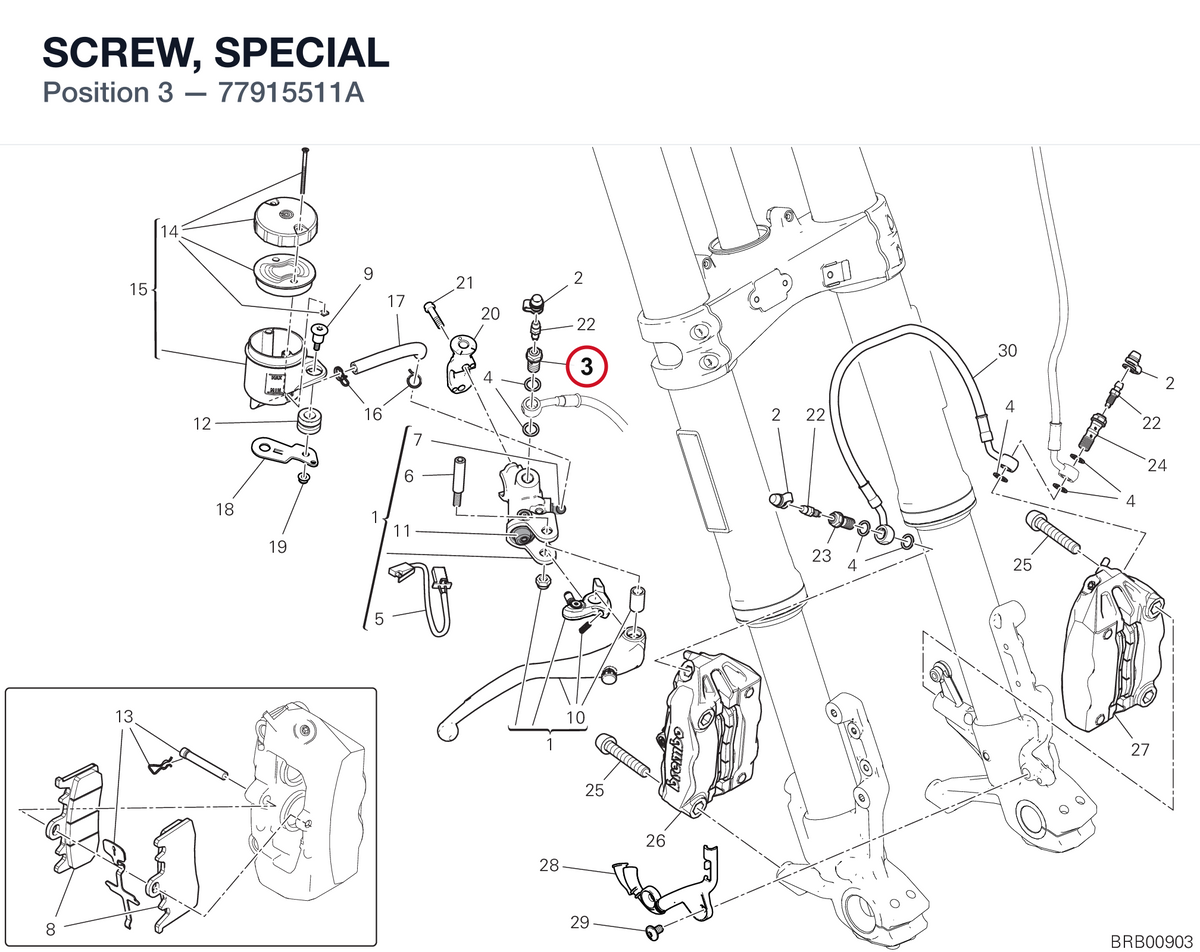 SCREW, SPECIAL 77915511A diagram position