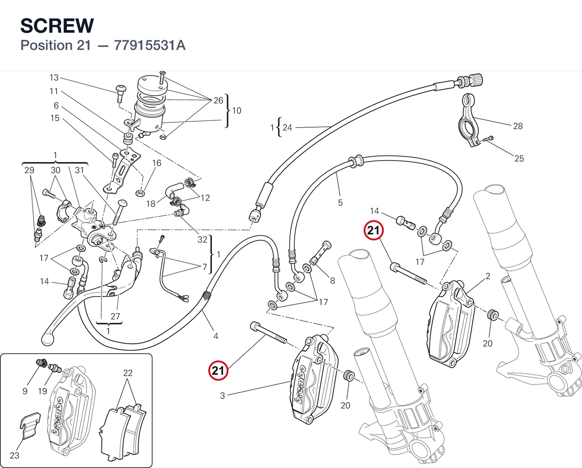 SCREW 77915531A diagram position