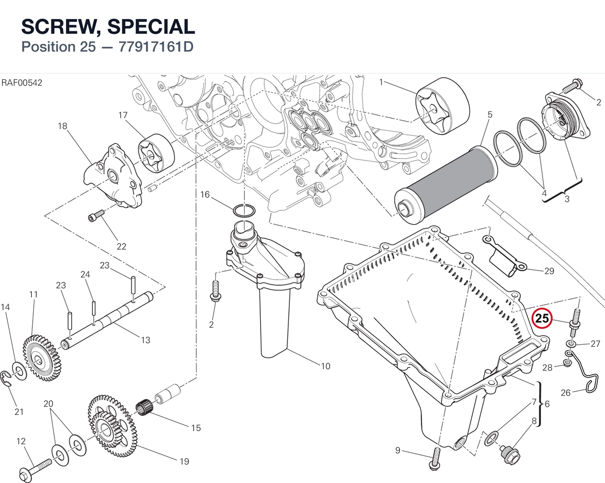 SCREW, SPECIAL 77917161D diagram position