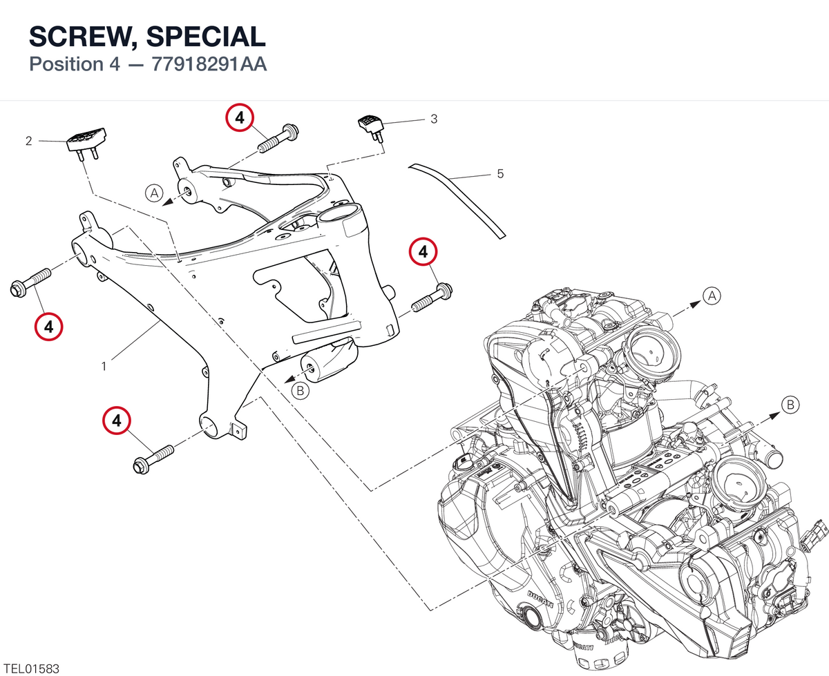 SCREW, SPECIAL 77918291AA diagram position