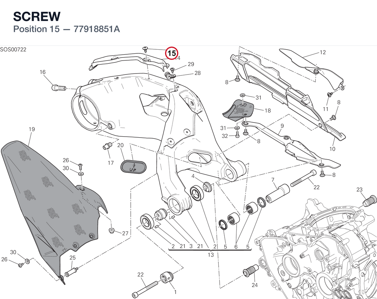 SCREW 77918851A diagram position