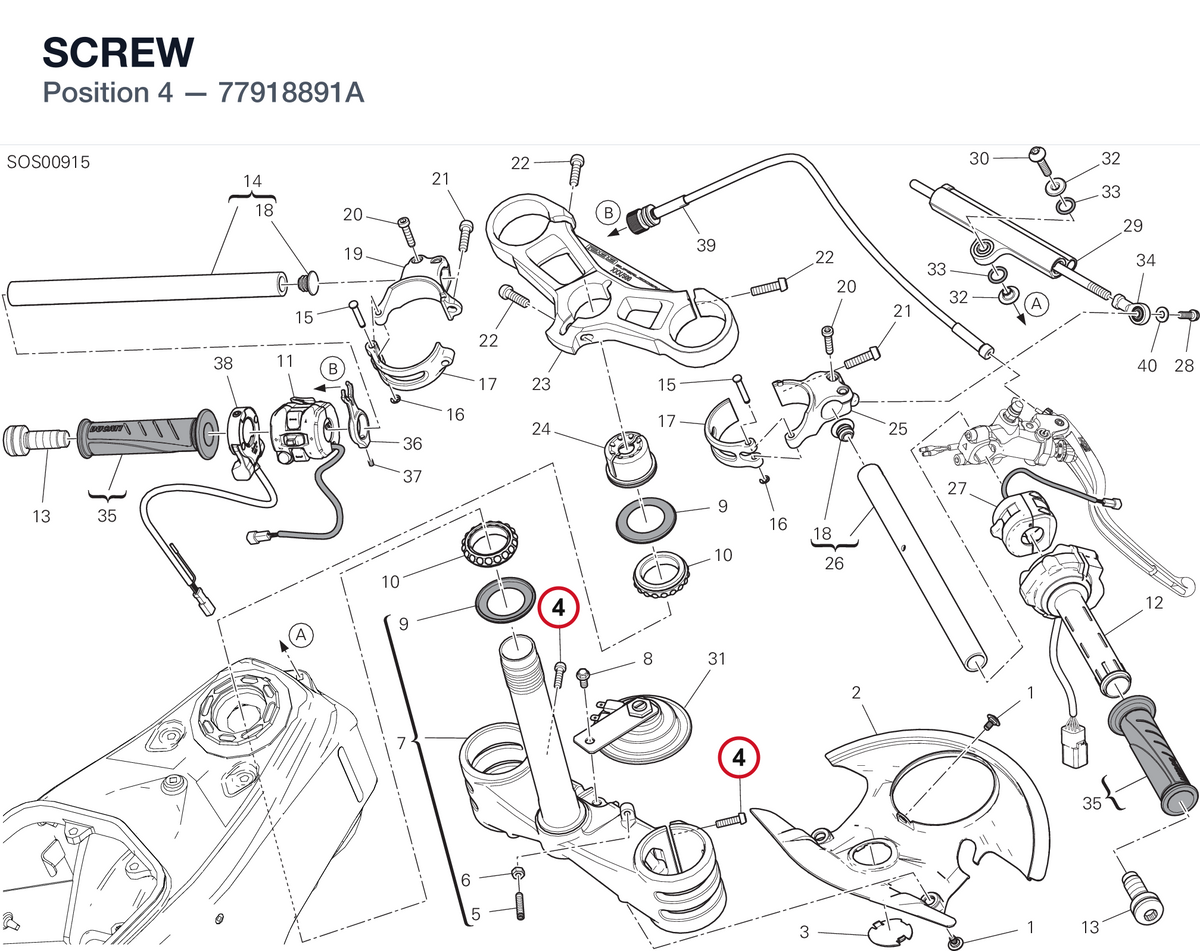 SCREW 77918891A diagram position