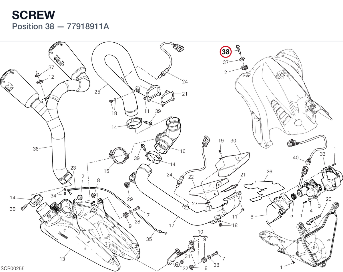 SCREW 77918911A diagram position